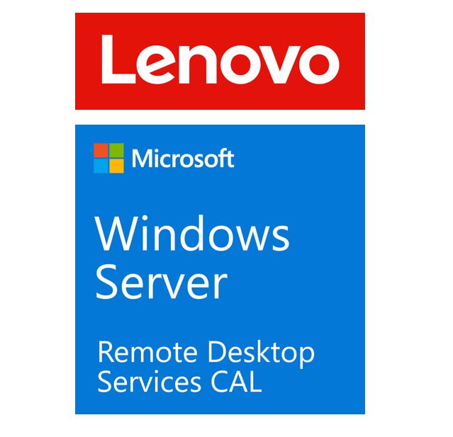 Lenovo Windows Server 2022 Remote Desktop Services CAL (5 User) ST50 / ST250 / SR250 / ST550 / SR530 / SR550 / SR650 / SR630 Lenovo Windows Server 2022 Remote Desktop Services CAL (5 User) ST50 / ST250 / SR250 / ST550 / SR530 / SR550 / SR650 / SR630
